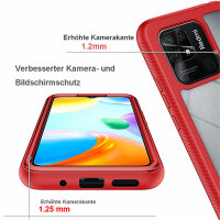 Hülle für Xiaomi Redmi 10C, Handyhülle Cover 2-teilig TPU Body Bumper Case
