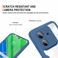 360° Grad Hülle Xiaomi Redmi 13C Rundum vollschutz Integriertem Displayschutz Blau