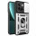 Outdoor Panzer Hülle Xiaomi 14 Handyhülle mit Kameraschutz Ringhalter Backcover Silber
