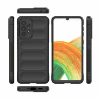 Handy Tasche für Samsung Galaxy A33 5G Hülle Handyhülle Outdoor Case Back Cover  Schwarz