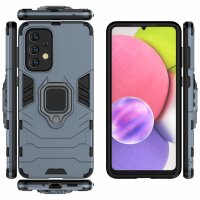 Hülle für Samsung Galaxy A33 5G, Schutzhülle Handy Tasche Ring Case Cover Bumper Türkis