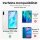 Huawei Handy Tasche Handyhülle Schutz Hülle Blumen Flip Cover Buch Case Etui Huawei P30 Lite Blau