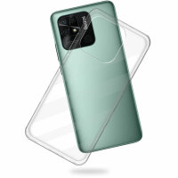 Xiaomi Redmi 10C Transparent Hülle Handy Tasche +PANZERSCHUTZGLAS 9H