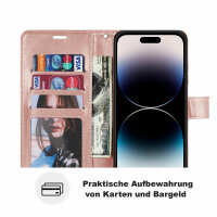 Handyhülle für Apple iPhone 14 Pro Max – Mandala Case Rosegold