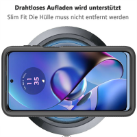 Motorola Moto G54 Hülle 360 Grad Handyhülle mit Integriertem Displayschutz