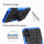 Handy Tasche für Apple iPhone Panzer Cover Case Schutz Hülle Etui Schale Bumper Apple iPhone X / XS Blau