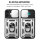Handyhülle für Apple iPhone 16 – Ring Panzer Case Silber