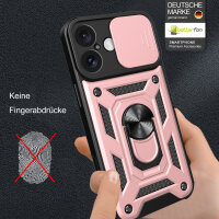Handyhülle für Apple iPhone 16 Plus – Panzer Cover Case Roségold