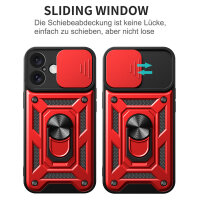 Handyhülle für Apple iPhone 16 Plus – Panzer Cover Case Rot