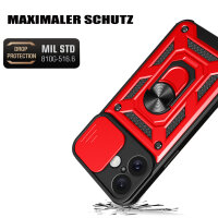 Handyhülle für Apple iPhone 16 Plus – Panzer Cover Case Rot