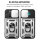Handyhülle für Apple iPhone 16 Pro Max – Ring Panzer Case Silber