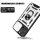 Handyhülle für Apple iPhone 16 Pro Max – Ring Panzer Case Silber