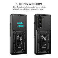 Outdoor Panzer Hülle für Samsung Galaxy Z Fold 6 mit Kameraschutz Ringhalter Schwarz