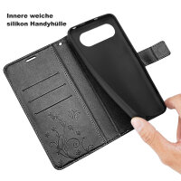 Hülle für Google Pixel 9 / 9 Pro Handy Tasche Handyhülle Schutzhülle Klapphülle Schwarz