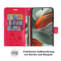 Hülle für Google Pixel 9 / 9 Pro Handy Tasche Handyhülle Schutzhülle Klapphülle Rot