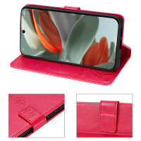 Hülle für Google Pixel 9 / 9 Pro Handy Tasche Handyhülle Schutzhülle Klapphülle Rot