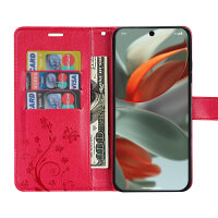 Hülle für Google Pixel 9 / 9 Pro Handy Tasche Handyhülle Schutzhülle Klapphülle Rot