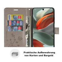 Hülle für Google Pixel 9 / 9 Pro Handy Tasche Handyhülle Schutzhülle Klapphülle Grau
