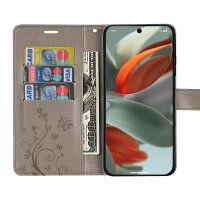 Hülle für Google Pixel 9 / 9 Pro Handy Tasche Handyhülle Schutzhülle Klapphülle Grau