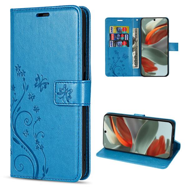 Hülle für Google Pixel 9 / 9 Pro Handy Tasche Handyhülle Schutzhülle Klapphülle Blau