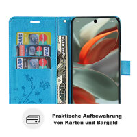 Hülle für Google Pixel 9 / 9 Pro Handy Tasche Handyhülle Schutzhülle Klapphülle Blau