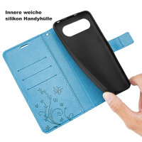 Hülle für Google Pixel 9 / 9 Pro Handy Tasche Handyhülle Schutzhülle Klapphülle Blau