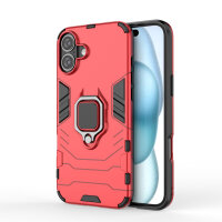 Handyhülle für Apple iPhone 16 – Ring Panzer Cover Rot