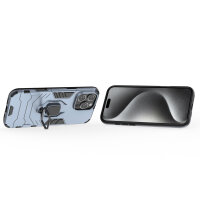 Handyhülle für Apple iPhone 16 Pro – Ring Panzer Cover Türkis