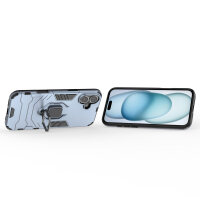 Handyhülle für Apple iPhone 16 Plus – Ring Panzer Cover Türkis
