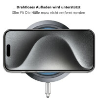 Handyhülle für Apple iPhone 15 Pro - Magnet Case Transparent