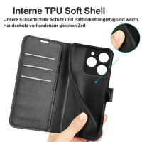 Klapphülle Realme C61 / C63 Handy Tasche Handyhülle Hülle Schutzhülle Flip Case Etui Schwarz