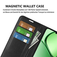 Klapphülle Realme C61 / C63 Handy Tasche Handyhülle Hülle Schutzhülle Flip Case Etui Schwarz