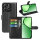Klapphülle Realme C61 / C63 Handy Tasche Handyhülle Hülle Schutzhülle Flip Case Etui Schwarz