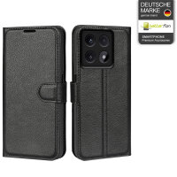Hülle für Xiaomi 14T Handyhülle Handy Tasche Klapphülle Flipcase Wallet Case Etui Schwarz