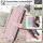 Handykette Xiaomi 14T Pro Hülle mit Band Handyhülle Kartenfächer PU Leder Umhängetasche Rosa