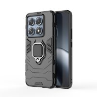 Hülle Xiaomi 14T Pro Handyhülle Drehbar Ringhalter Magnet Bumper Case in Schwarz