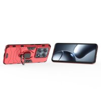 Hülle Xiaomi 14T Pro Handyhülle Drehbar Ringhalter Magnet Bumper Case in Rot