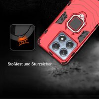 Hülle Xiaomi 14T Pro Handyhülle Drehbar Ringhalter Magnet Bumper Case in Rot