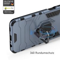 Hülle Xiaomi 14T Pro Handyhülle Drehbar Ringhalter Magnet Bumper Case in Türkis