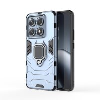 Hülle Xiaomi 14T Pro Handyhülle Drehbar Ringhalter Magnet Bumper Case in Türkis