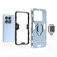 Hülle Xiaomi 14T Pro Handyhülle Drehbar Ringhalter Magnet Bumper Case in Türkis