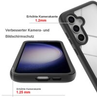 360 Grad Hülle mit eingebautem Displayschutz für Samsung Galaxy S24 FE 360° Bumper