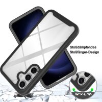 360 Grad Hülle mit eingebautem Displayschutz für Samsung Galaxy S24 FE 360° Bumper