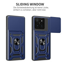 Outdoor Panzer Hülle Xiaomi 14T Handyhülle Kameraschutz Ringhalter in Blau