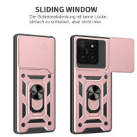 Outdoor Panzer Hülle Xiaomi 14T Handyhülle Kameraschutz Ringhalter in Rosegold