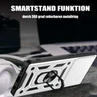 Outdoor Panzer Hülle Xiaomi 14T Handyhülle Kameraschutz Ringhalter in Silber