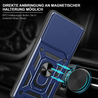 Outdoor Panzer Hülle Xiaomi 14T Pro Handyhülle Kameraschutz Ringhalter in Blau