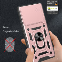 Outdoor Panzer Hülle Xiaomi 14T Pro Handyhülle Kameraschutz Ringhalter in Rosegold