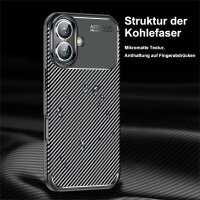 SPARSET Carbon Hülle + 2× 9H Panzerfolie für Apple iPhone 16 Plus