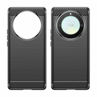 SPARSET Carbon Hülle + 2x 9H Panzerfolie für Honor Magic 5 Lite 5G, Schutz Outdoor Case Cover